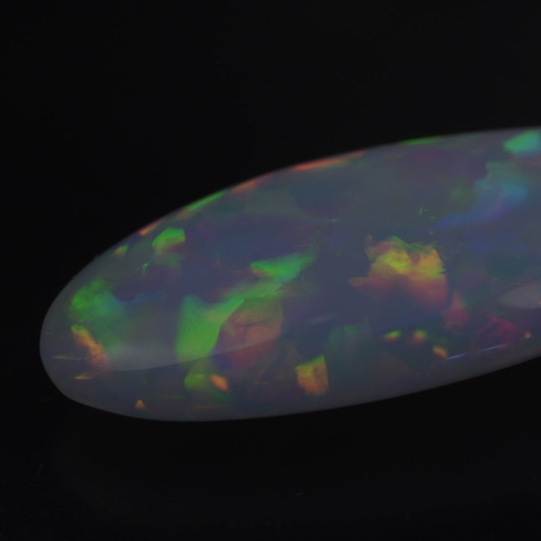 25.27 Karat, magische Regenbogenfarben, natürlicher äthiopischer Welo Opal - Excélsion Opal