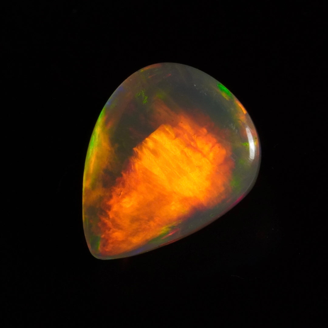 2.87 Karat exklusiver, natürlicher äthiopischer Welo-Opal - Sépia Opal