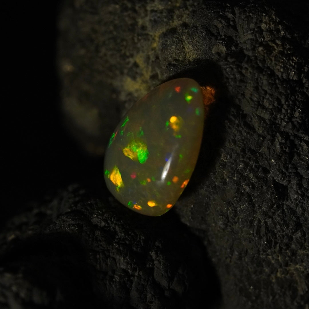 1.70 Karat fabelhafter, natürlicher äthiopischer Farb-Welo-Opal - Sépia Opal