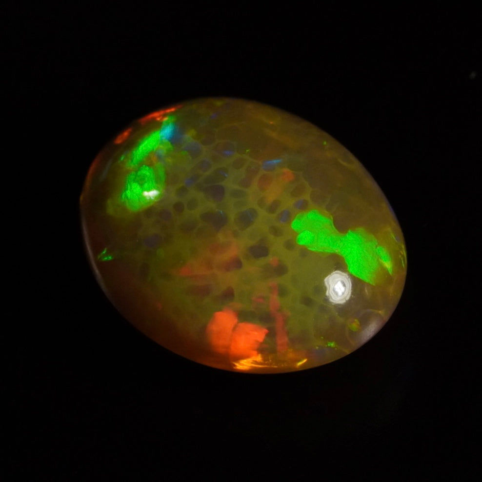 3.57 Karat traumhafter, echter äthiopischer Welo-Opal - Sépia Opal