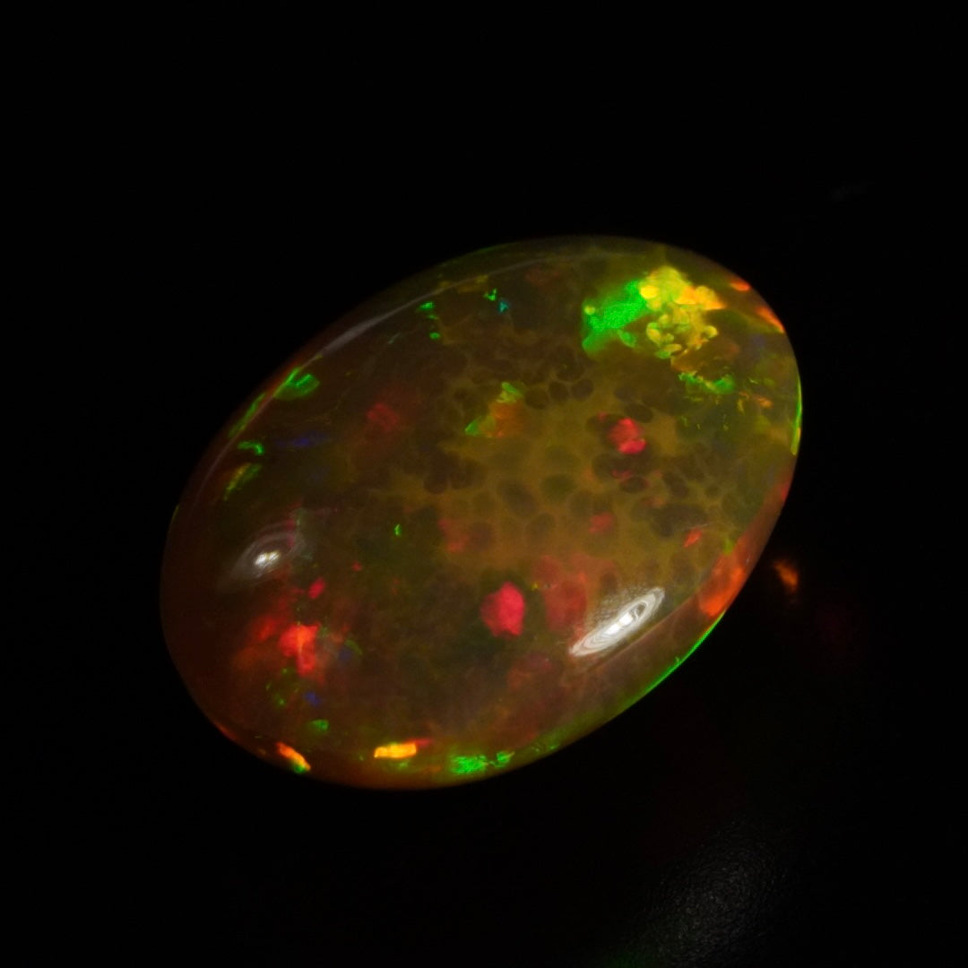 3.57 Karat traumhafter, echter äthiopischer Welo-Opal - Sépia Opal