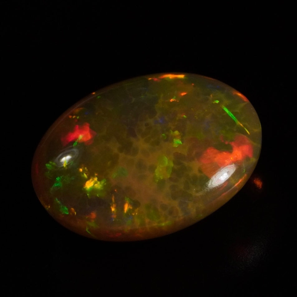 3.57 Karat traumhafter, echter äthiopischer Welo-Opal - Sépia Opal