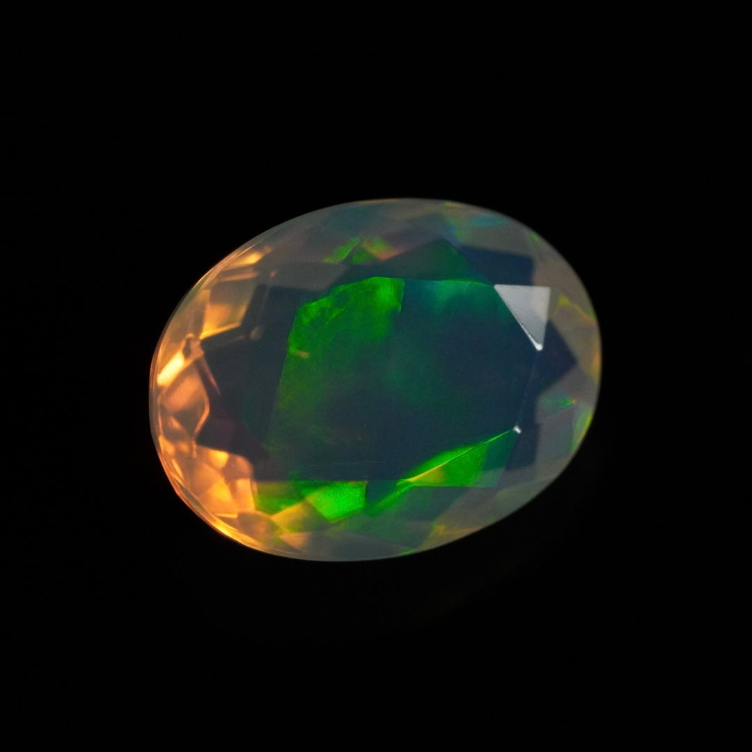 1.47 Karat exklusiver facettierter Welo Opal - Éclaire Opal